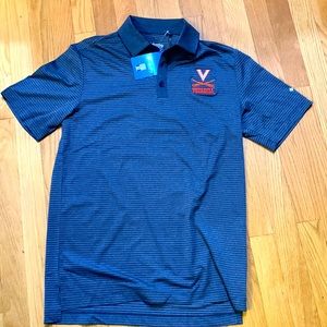 Mens small University of Virginia golf shirt made by Columbia. New with tags